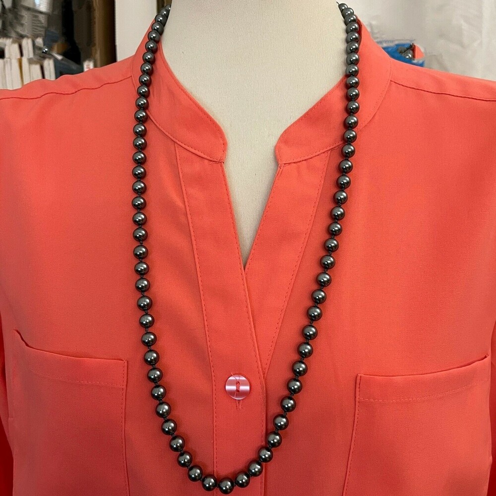 Gray Beaded‎ Women's Fashion Necklace NWOT